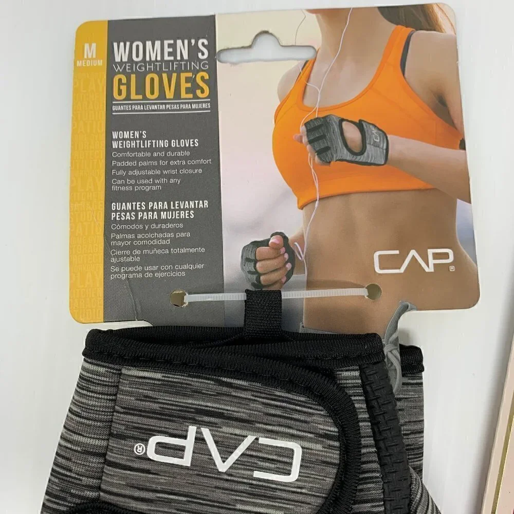 Weightlifting Workout Gloves + 40 Colorful Hairbands NWT Athleisure Gift Set